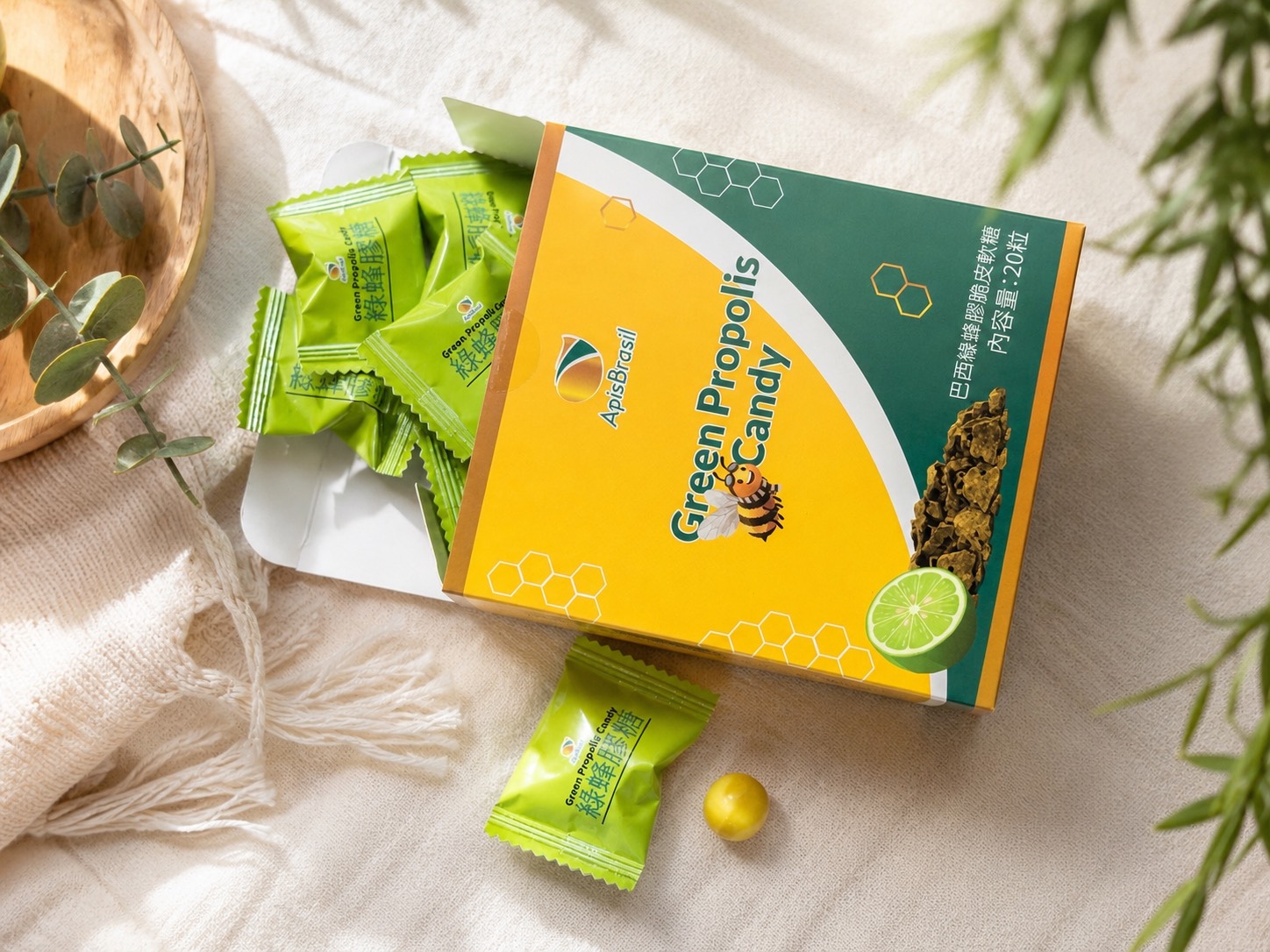 亞碧斯 ApisBrasil® 巴西綠蜂膠喉糖(20粒):圖片 2
